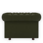 Nismaaya Base Traditional Chesterfield 1 Seater Sofas Bottle Green