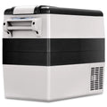 Réfrigérateur 52l de Voiture -20℃/+10℃ Mini Réfrigérateur Portable Ecran Lcd Adaptateur 69x34,5x52,5cm Noir+Gris