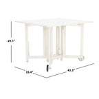 Ensemble de table à manger d'extérieur SAFAVIEH Outdoor Brandy 5 pièces - 43Lx35Px29H