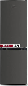 CHIQ Réfrigérateur congélateur bas FBM157L42 157L (109+48), Largeur 47cm, Low frost, 39 db, Portes réversibles, 12 ans de garantie sur le compresseur