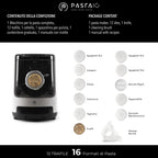 PASTAIO Machine à pâtes automatique avec 12 matrices et balance intégrée