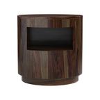 Adem Solid Wood Round End Table