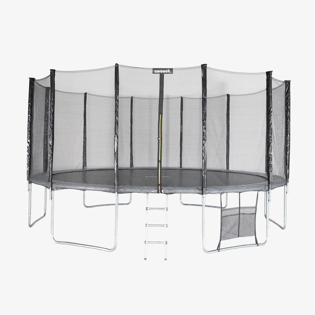 Cama Elástica Con Pack De Accesorios, 490cm, Gris