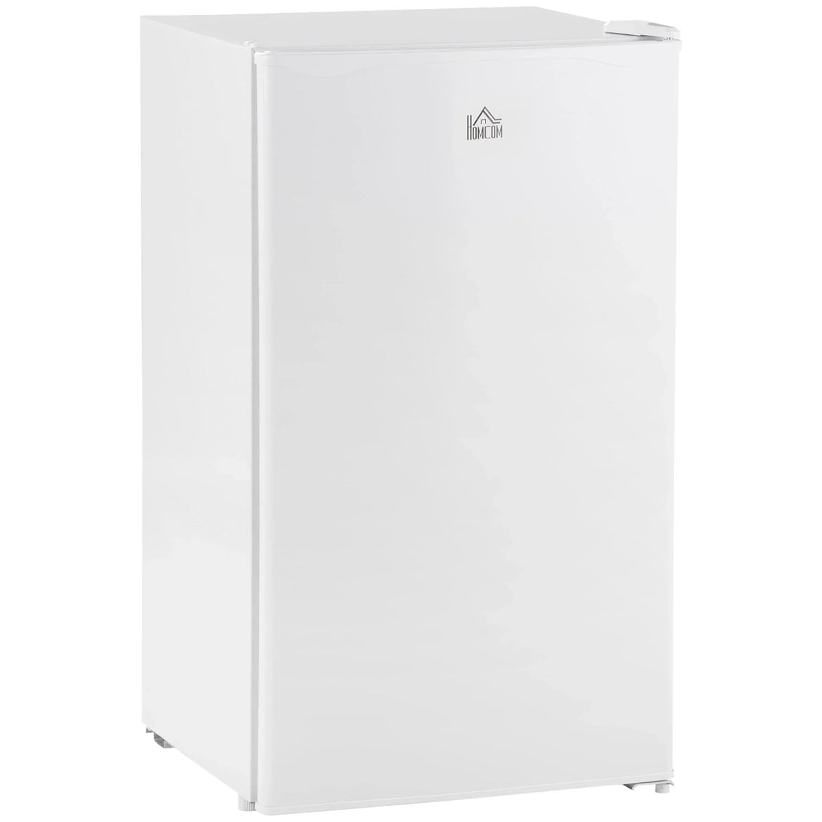HOMCOM 3.2 Cu.Ft Mini Fridge with Freezer, Single Door Compact Refrigerator with Adjustable Thermostat for Bedroom