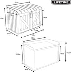 Lifetime Coffre de Rangement extérieur Tan 191,1 x 107,3 x 132,2 cm