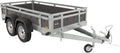 Tema Wood Remorque Double essieux basculante Caisse contreplaqué châssis Acier 263x125 cm