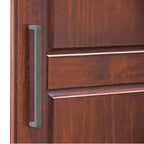 Palace Imports 100% Solid Wood Cosmo 3-Door Wardrobe Armoire with Solid Wood or Mirrored Doors