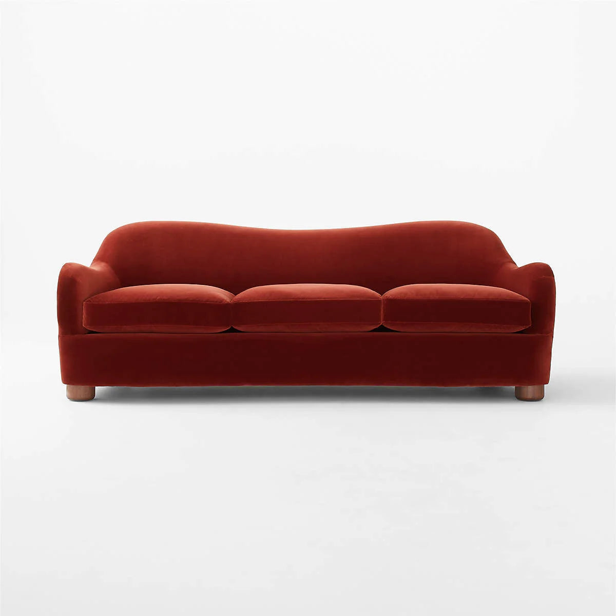 Alton 3 Seater Teak Wood & Fabric Sofa