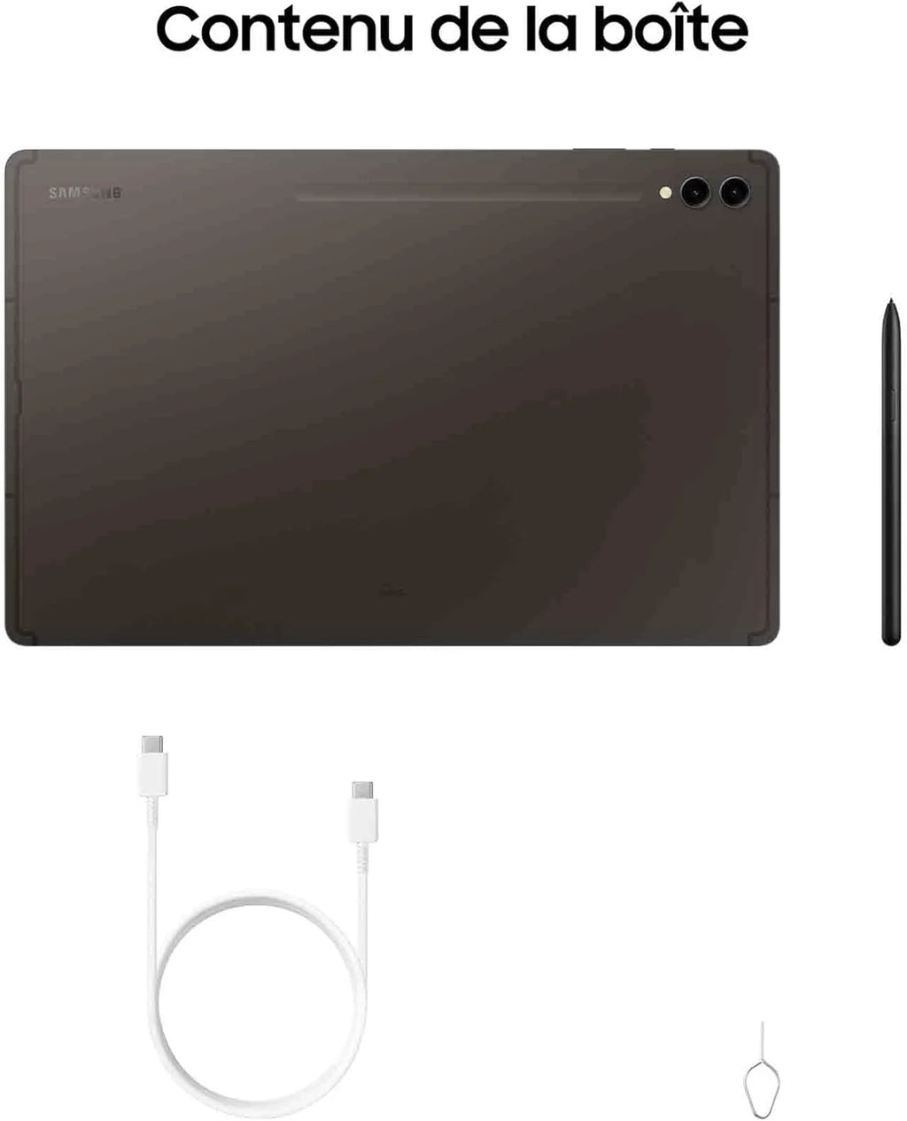 Samsung Galaxy Tab S9 Ultra Tablette avec Galaxy AI, Android, 14.6" 256Go de Stockage, Lecteur MicroSD, 5G, S Pen Inclus, Anthracite