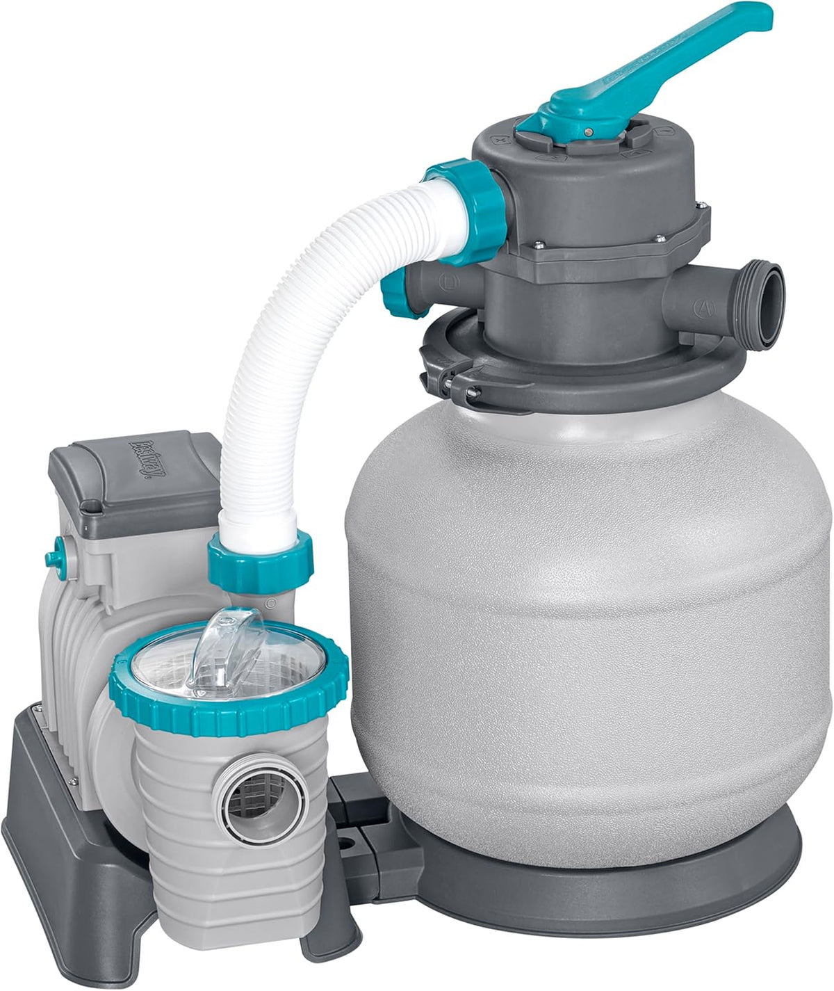 Bestway Pompe de Filtration à Sable pour Piscine Hors Sol 8 327 L - 55,5 cm x 44 cm x 60 cm - Gris/Vert