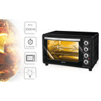 Horno Convección Sobremesa, 45l, Acero Inoxidable, Asador Pollo, Temporizador, Ajuste Temperatura Negro 2000w Mpm Mpe/07t