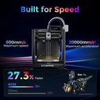 Imprimante 3D Flashforge Adventurer 5X avec Impression Multicolore, Personnalisation avec IFS, Imprimante 3D AD5X Multi-matériaux/Nivellement Entièrement Automatique, Vitesse Maximale : 600 mm/s