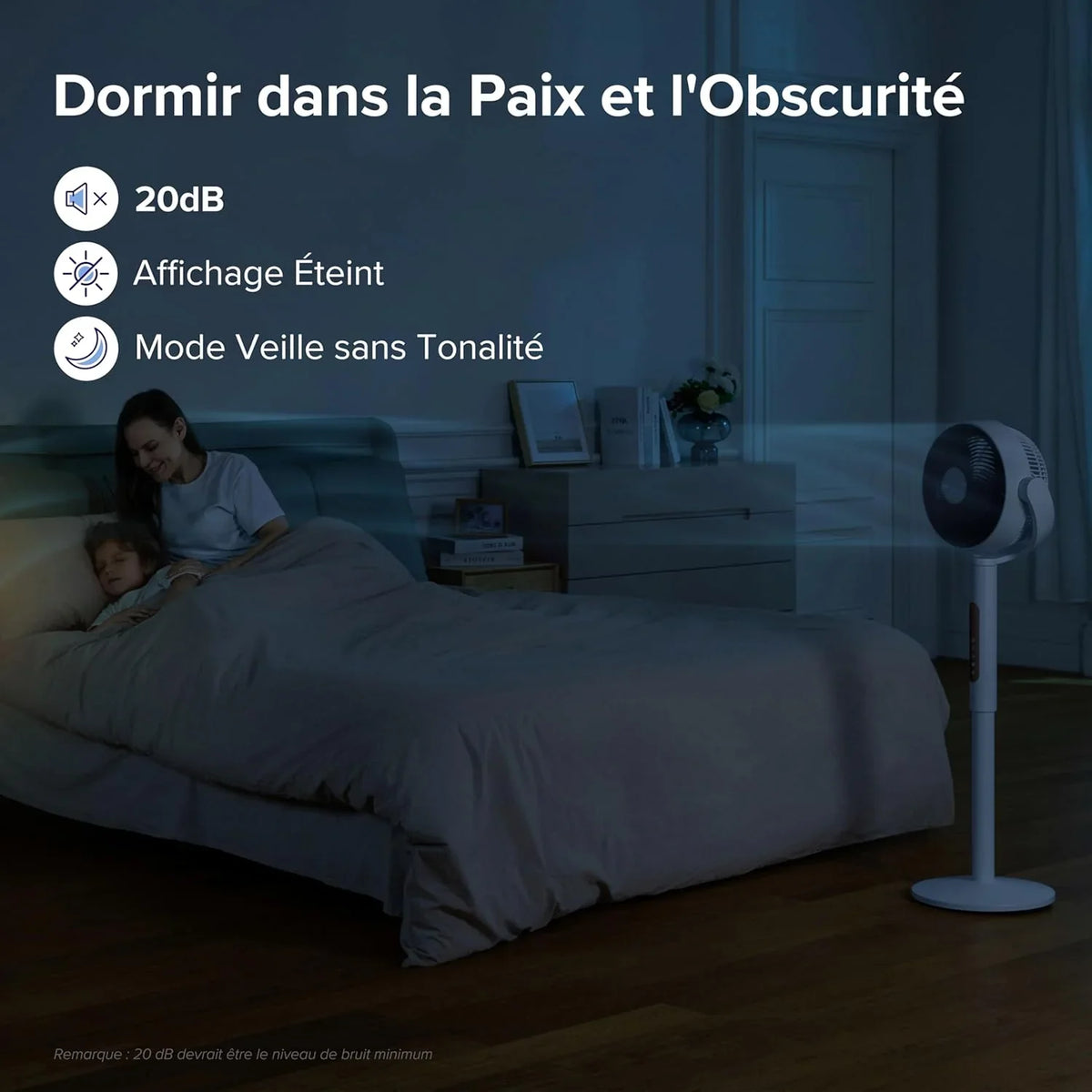 LEVOIT Ventilateur sur Pied 20 dB Silencieux, Puissant 2465 m³/h, Flux d'air 7.5 m/s, avec Télécommande, Oscillant 90°+120°,4 Modes 12 Vitesses, Minuterie 12h, Réglage Hauteur Circulation d'Air