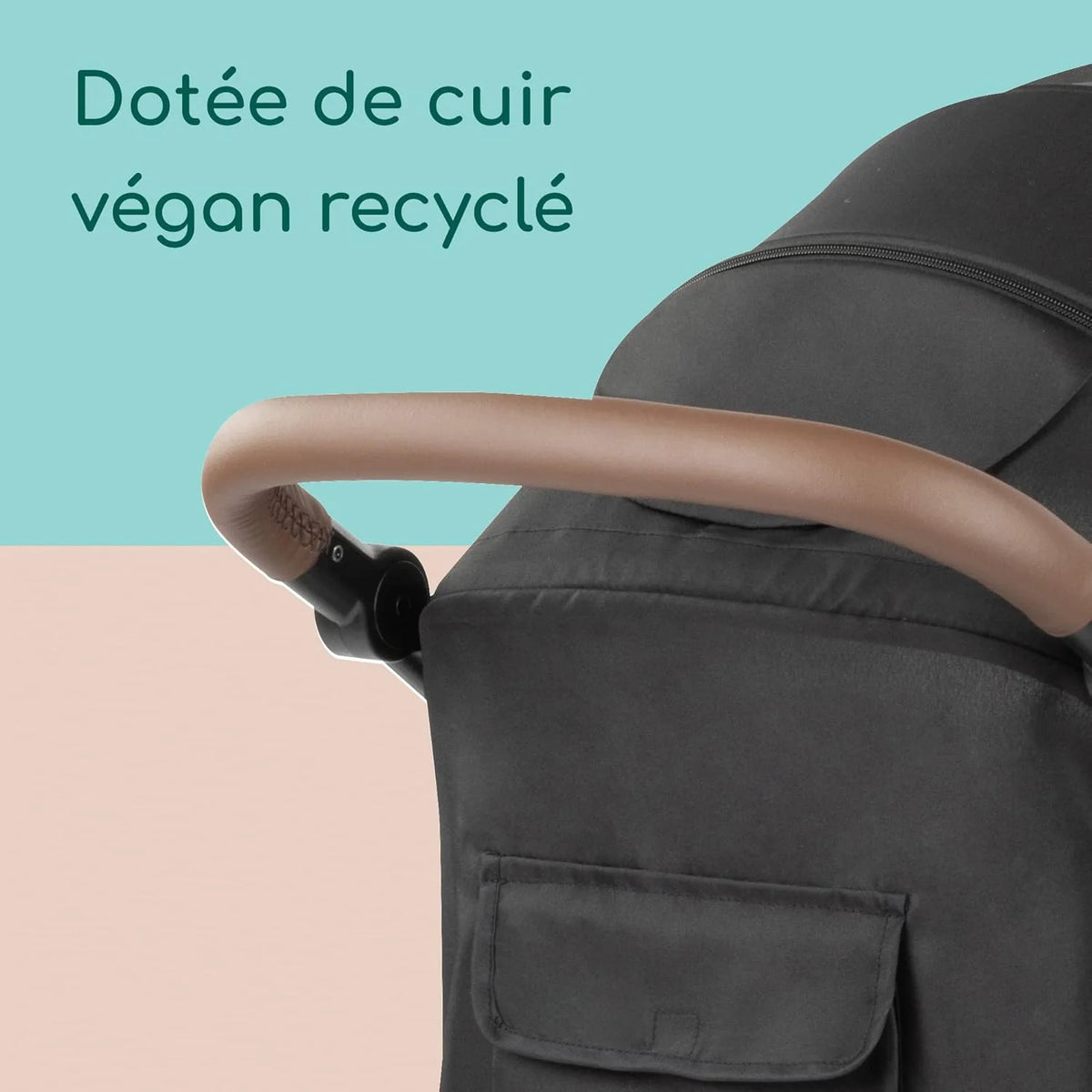 Bebeconfort Ingenious, Poussette canne compacte, Poussette confort avec position allongée , De la naissance à 4 ans env., Jusqu'à 22 kg, Major Black