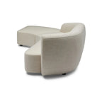Nismaaya Celine Sectional Sofa Ivory Right-Left