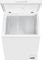 Congélateur coffre CHiQ 142L, 63,5 x 55,6 x 83,5cm, Congélateur Inverter, Affichage de la température extérieure, Mode de congélation rapide -32℃, Grille métallique,Faible bruit