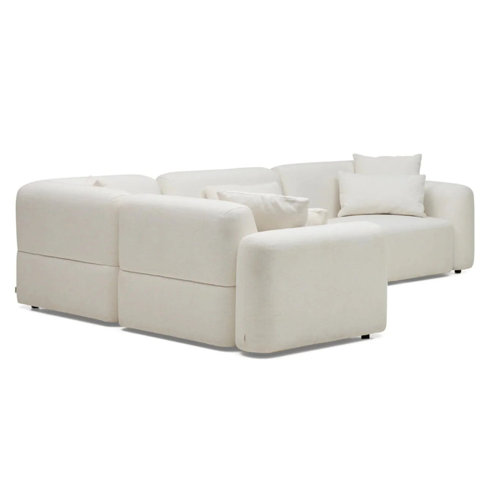 Nismaaya Pascal Modular Sofa Ivory White 4 Seater Corner