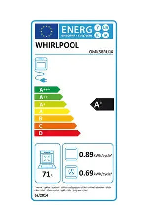 Whirlpool OMK58RU1X four encastrable