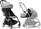 Poussette Stokke YOYO3 avec pack nouveau-né et pack couleur 6+ - Comprend un cadre noir, un pack couleur YOYO 6+ (gingembre) et un pack nouveau-né 0+ (gingembre)